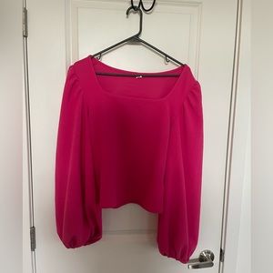 Vibrant Hot Pink Blouse